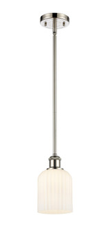 Ballston One Light Mini Pendant in Polished Nickel (405|5161SPNG5595GWH)