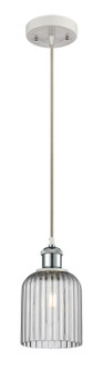 Ballston One Light Mini Pendant in White Polished Chrome (405|5161PWPCG5595SM)