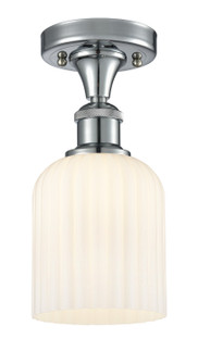 Ballston One Light Semi-Flush Mount in Polished Chrome (405|5161CPCG5595GWH)