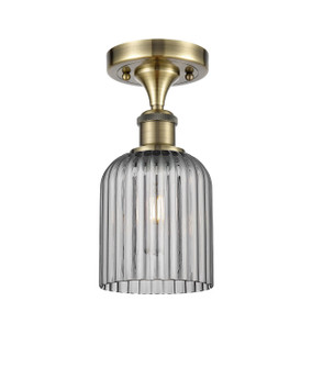 Ballston One Light Semi-Flush Mount in Antique Brass (405|5161CABG5595SM)