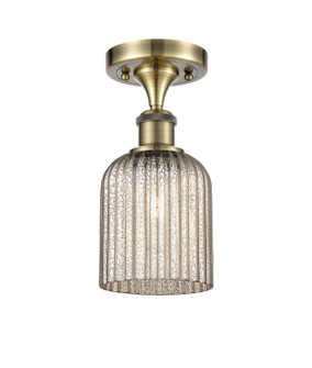 Ballston One Light Semi-Flush Mount in Antique Brass (405|5161CABG5595ME)