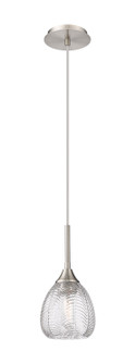 Downtown Urban One Light Pendant in Brushed Satin Nickel (405|3231PSNG3236CL)