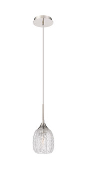 Downtown Urban One Light Pendant in Polished Nickel (405|3231PPNG3235CL)