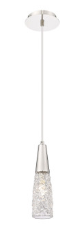 Downtown Urban One Light Mini Pendant in Polished Nickel (405|3221PPNG3223CL)