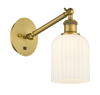 Ballston One Light Wall Sconce in Brushed Brass (405|3171WBBG5595GWH)
