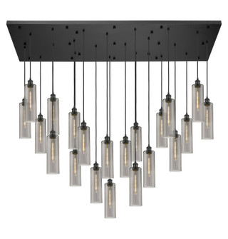 Downtown Urban 21 Light Pendant in Matte Black (405|172BKB21PBKG43412SM)