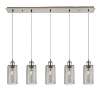 Downtown Urban Five Light Linear Pendant in Brushed Satin Nickel (405|125B5PSNG4347SM)