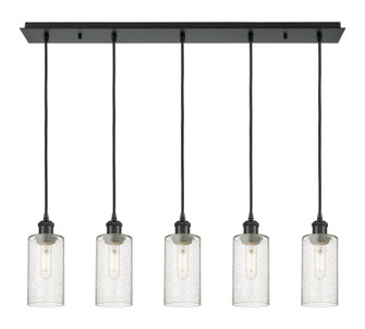 Downtown Urban Five Light Linear Pendant in Matte Black (405|125B5PBKG4347SDY)