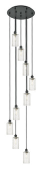Downtown Urban Nine Light Pendant in Matte Black (405|119B9PBKG4347SDY)