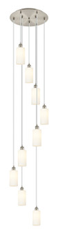 Downtown Urban Nine Light Pendant in Matte Black (405|119B9PBKG4347CL)