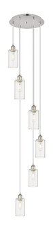 Downtown Urban Six Light Pendant in Polished Nickel (405|116B6PPNG4347CL)