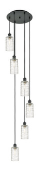 Downtown Urban Six Light Pendant in Matte Black (405|116B6PBKG4347DE)
