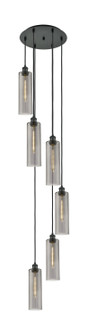 Ballston Six Light Pendant in Matte Black (405|116B6PBKG43412SM)