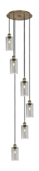 Downtown Urban Six Light Pendant in Brushed Brass (405|116B6PBBG4347SM)