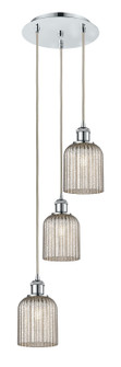 Ballston Three Light Pendant in Polished Chrome (405|113B3PPCG5595ME)