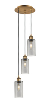 Downtown Urban Three Light Pendant in Brushed Brass (405|113B3PBBG4347SM)