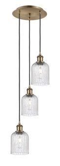Ballston Three Light Pendant in Antique Brass (405|113B3PABG5595SDY)