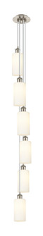 Downtown Urban Six Light Pendant in Brushed Satin Nickel (405|106B6PSNG4347WH)
