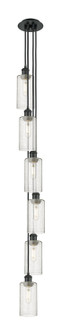 Downtown Urban Six Light Pendant in Matte Black (405|106B6PBKG4347SDY)