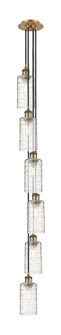 Downtown Urban Six Light Pendant in Brushed Brass (405|106B6PBBG4347DE)