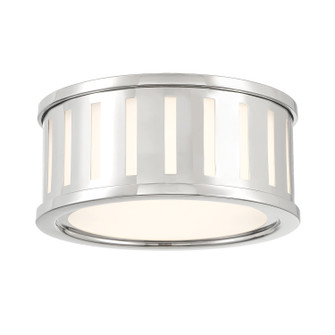Kendal Two Light Flush Mount in Polished Nickel (60|KEN2200PN)