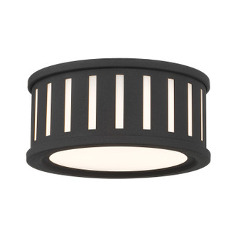 Kendal Two Light Flush Mount in Black Forged (60|KEN2200BF)