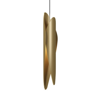 Leaf One Light Pendant in Organic Gold (486|150949)