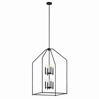 Madden Eight Light Foyer Pendant in Black (12|52724BK)