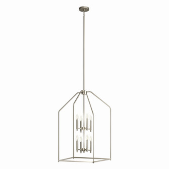 Madden Eight Light Foyer Pendant in Brushed Nickel (12|52723NI)