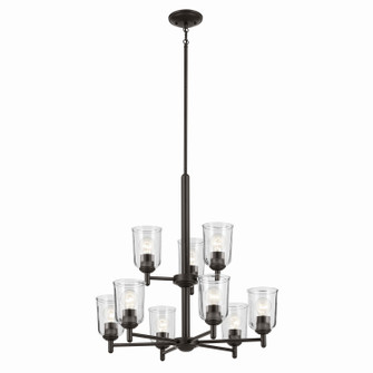 Shailene Nine Light Chandelier in Olde Bronze (12|43672OZCLR)