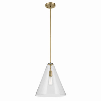 Everly One Light Pendant in Natural Brass (12|42200NBRCS)