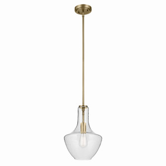 Everly One Light Pendant in Natural Brass (12|42141NBRCS)