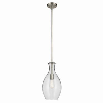 Everly One Light Pendant in Brushed Nickel (12|42047NI)