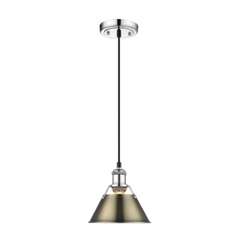 Orwell One Light Mini Pendant in Chrome (62|3306SCHAB)