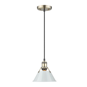 Orwell One Light Mini Pendant in Aged Brass (62|3306SABDB)