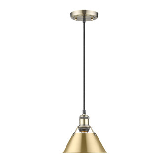 Orwell One Light Mini Pendant in Aged Brass (62|3306SABBCB)