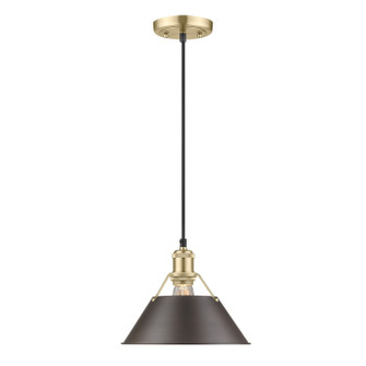 Orwell One Light Pendant in Brushed Champagne Brass (62|3306MBCBRBZ)