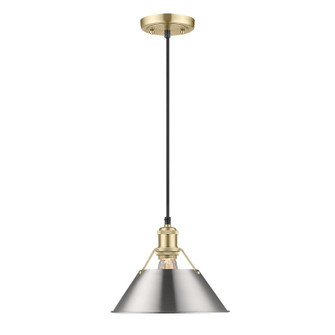 Orwell One Light Pendant in Brushed Champagne Brass (62|3306MBCBPW)