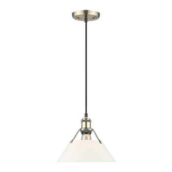 Orwell One Light Pendant in Aged Brass (62|3306MABOP)