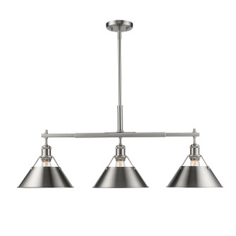 Orwell Three Light Linear Pendant in Pewter (62|3306LPPWPW)