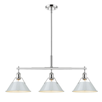 Orwell Three Light Linear Pendant in Chrome (62|3306LPCHDB)