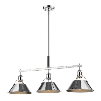 Orwell Three Light Linear Pendant in Chrome (62|3306LPCHCH)
