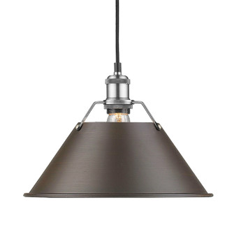 Orwell One Light Pendant in Pewter (62|3306LPWRBZ)