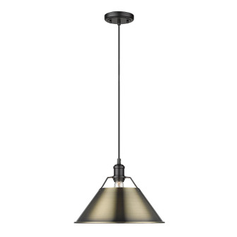 Orwell One Light Pendant in Matte Black (62|3306LBLKAB)