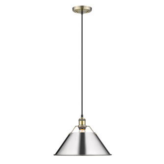 Orwell One Light Pendant in Aged Brass (62|3306LABCH)