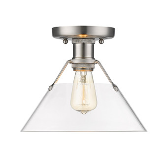Orwell One Light Flush Mount in Pewter (62|3306FMPWCLR)