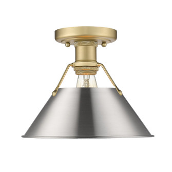 Orwell One Light Flush Mount in Brushed Champagne Brass (62|3306FMBCBPW)