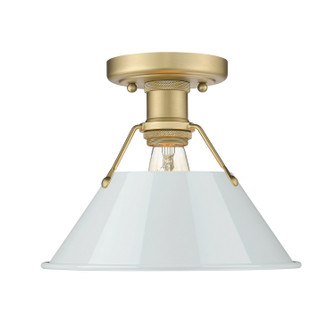 Orwell One Light Flush Mount in Brushed Champagne Brass (62|3306FMBCBDB)