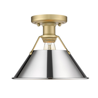 Orwell One Light Flush Mount in Brushed Champagne Brass (62|3306FMBCBCH)