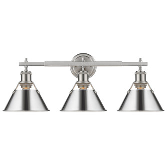 Orwell Three Light Bath Vanity in Pewter (62|3306BA3PWCH)